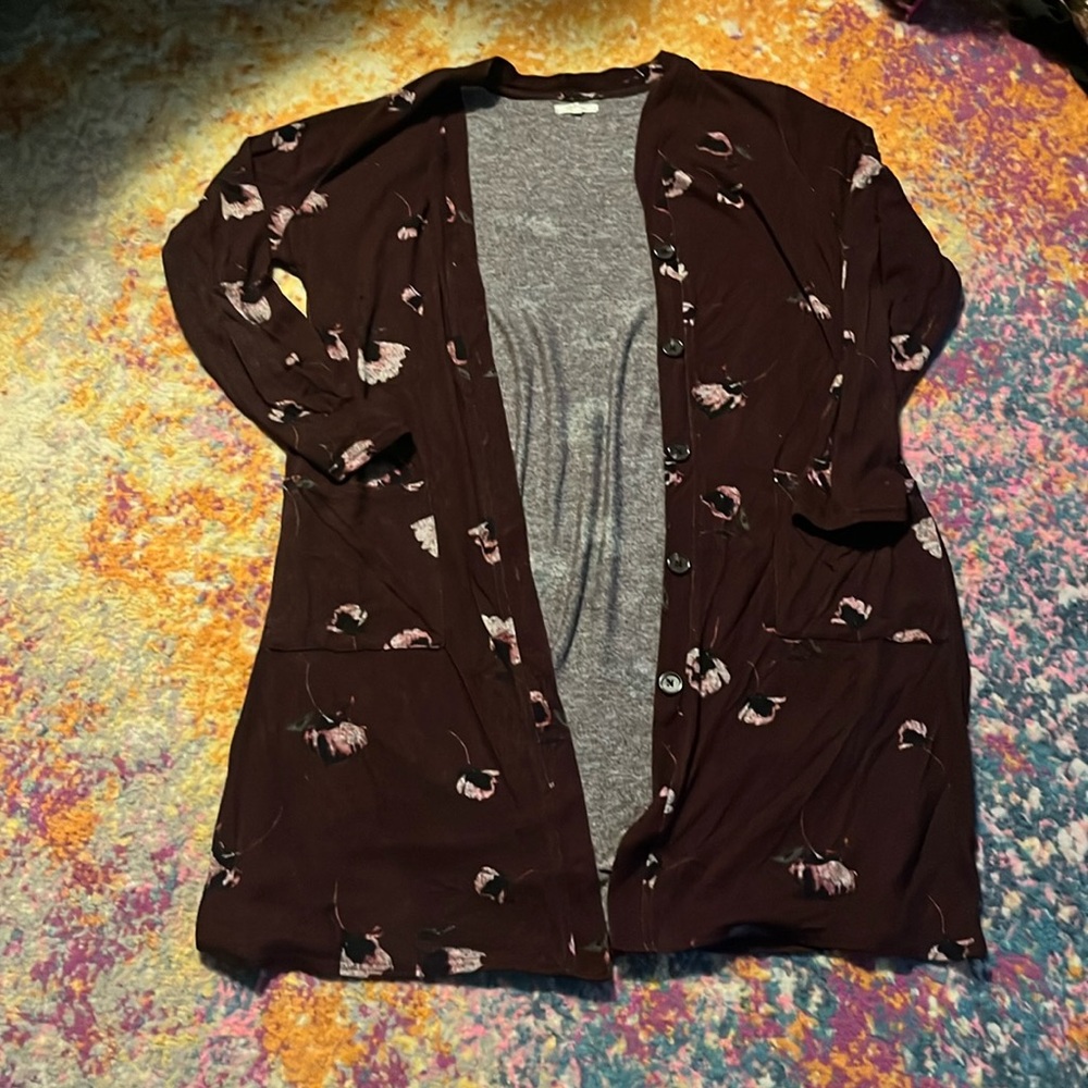 Maurices Button Front Long Cardigan